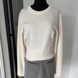 Aritzia Cashmere Byline Sweater Light birch XL nwt size